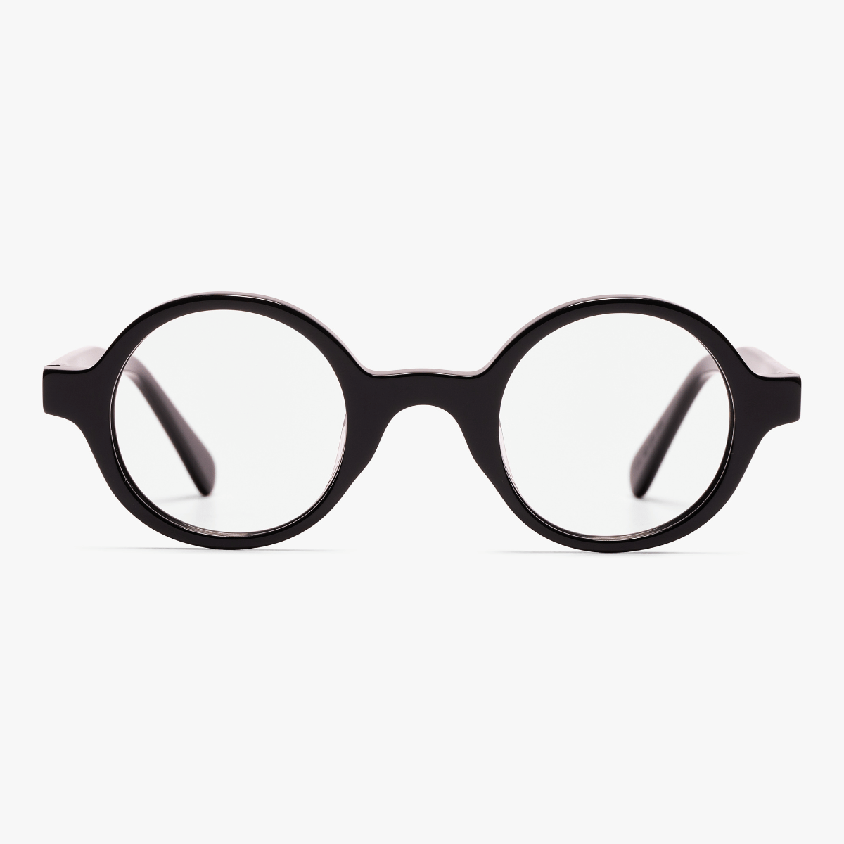 Luxreaders stylish Men's Tórshavn Black Reading glasses. Made from Bio-acetate in a Round shape.