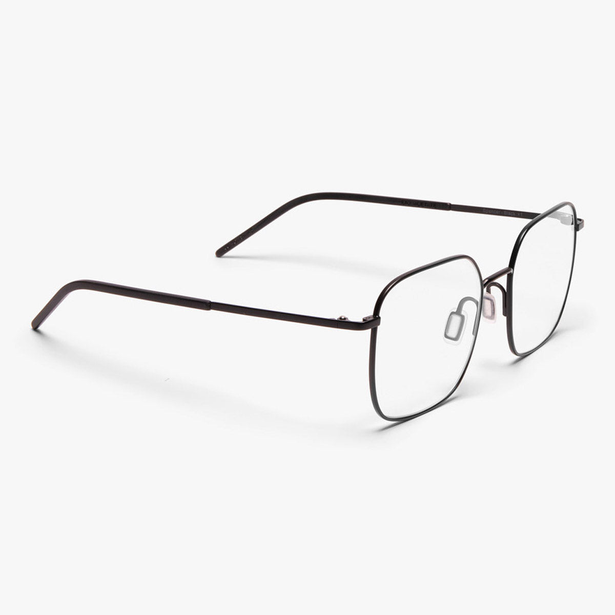 Luxreaders stylish Women's Båstad Black Reading glasses. Made from Titanium in a Round shape.