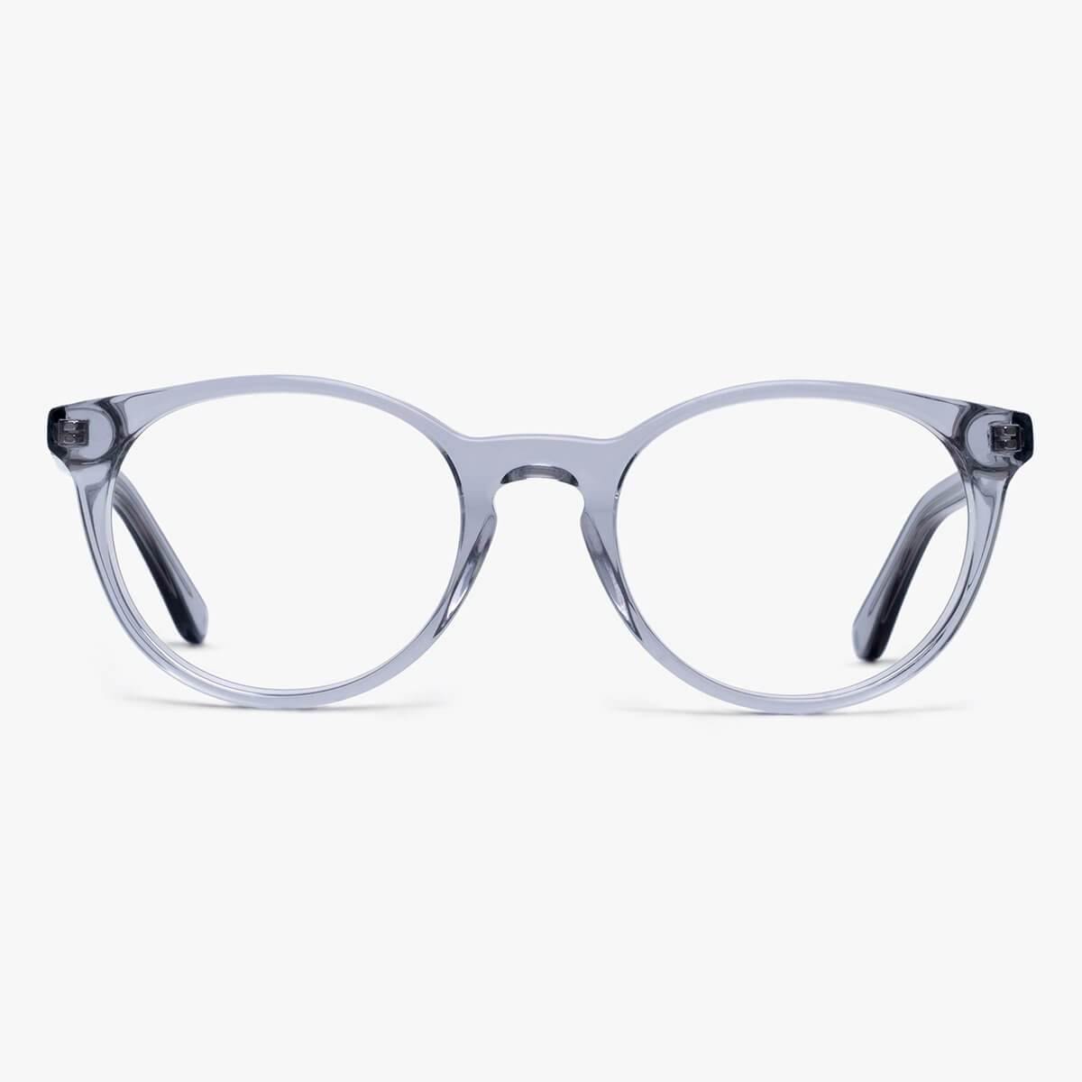 Luxreaders stylish Men's Örebro Crystal Grey Reading glasses. Made from Acetate in a Iconic shape.