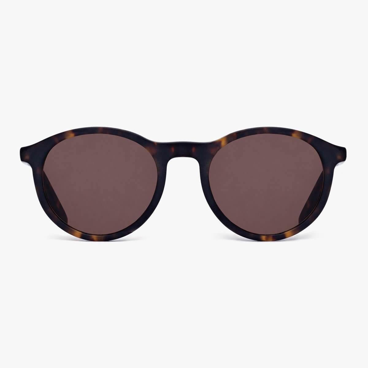 Luxreaders stylish Men's Løkken Dark Turtle Sunglasses. Made from Acetate in a Round shape.