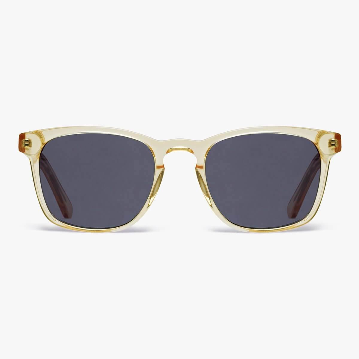 Luxreaders stylish Bornholm Crystal Lemon Sunglasses. Made from Acetate in a Square shape.