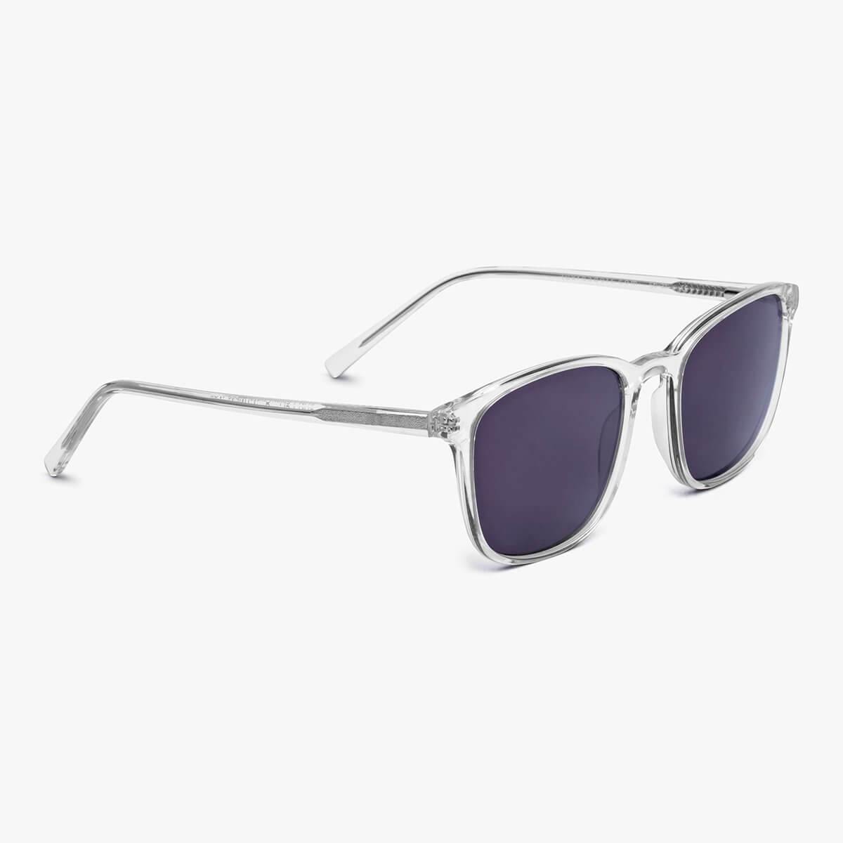 Luxreaders stylish Ebeltoft Crystal White Sunglasses. Made from Acetate in a Square shape.