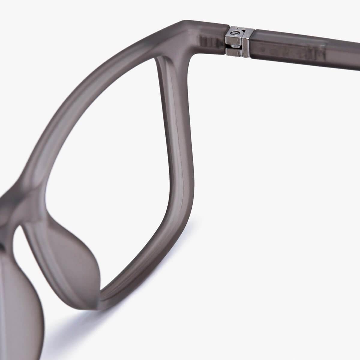 Luxreaders stylish Skagen Grey Blue light glasses. Made from Rubber in a Rectangle shape.