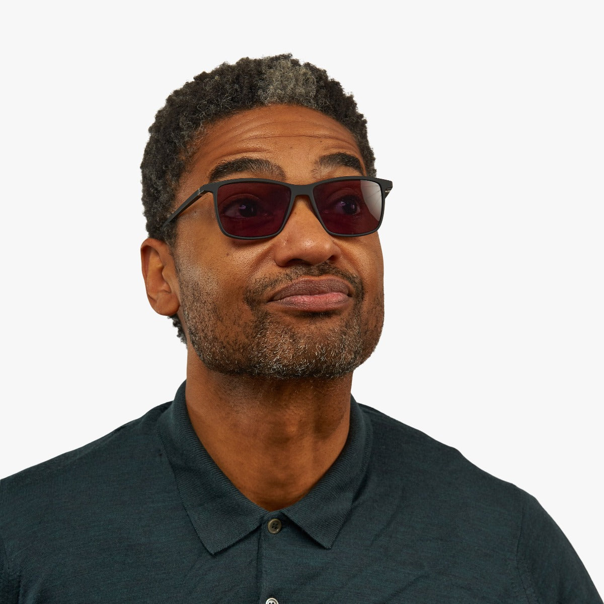 Person wearing København Black sunglasses