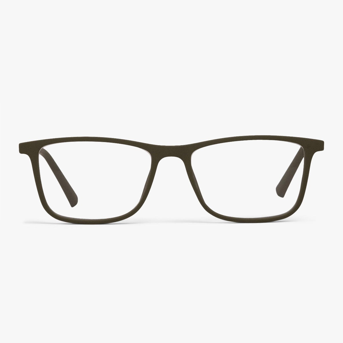 Luxreaders stylish Skagen Dark Army Blue light glasses. Made from Rubber in a Rectangle shape.