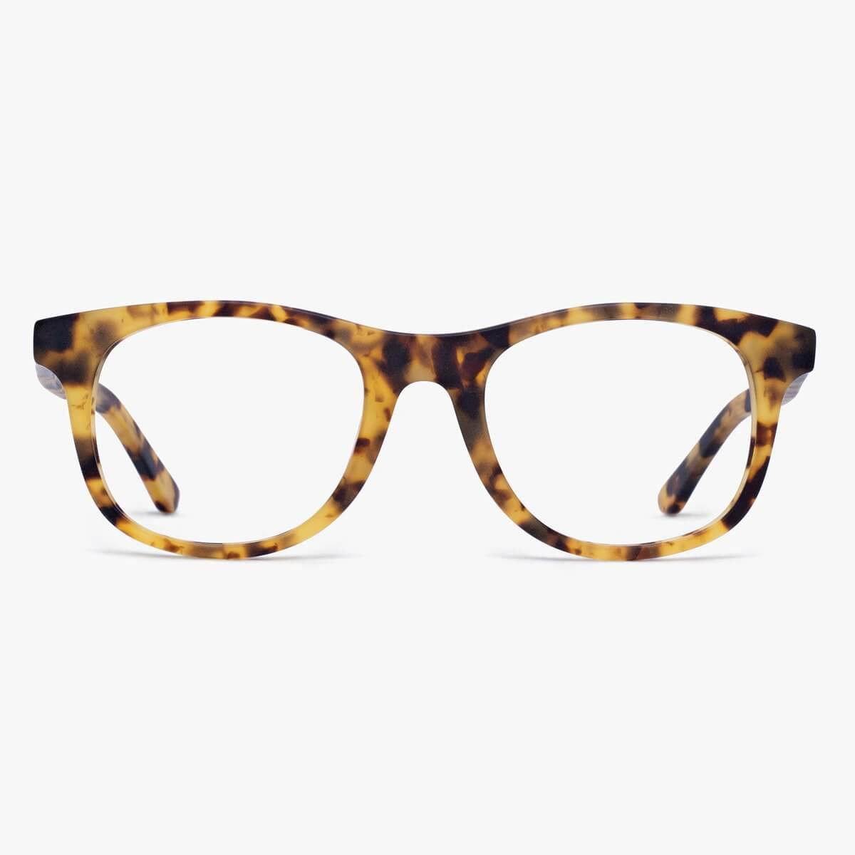 Tortoiseshell rectangular glasses with a classic design