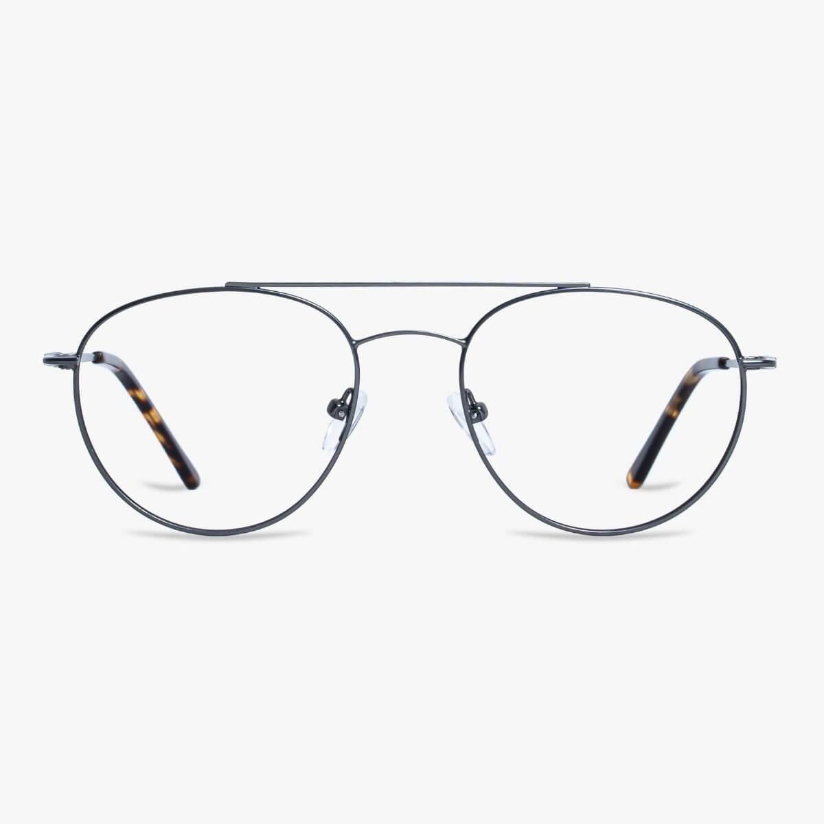 Men's Göteborg Gun glasses with thin metal frame and tortoiseshell temples