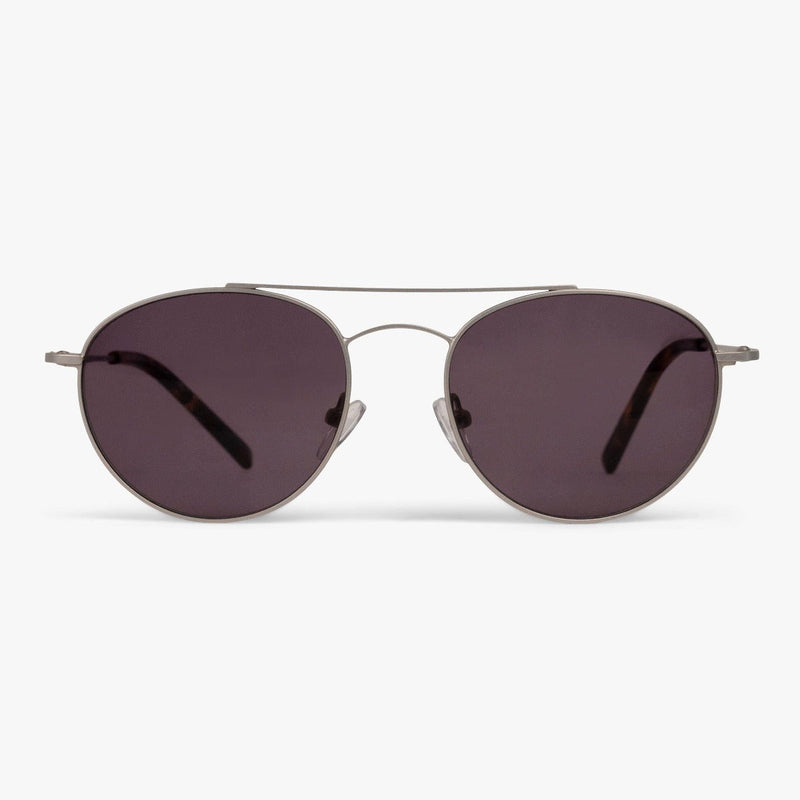 Men's Göteborg Steel sunglasses with dark lenses and thin metal frame