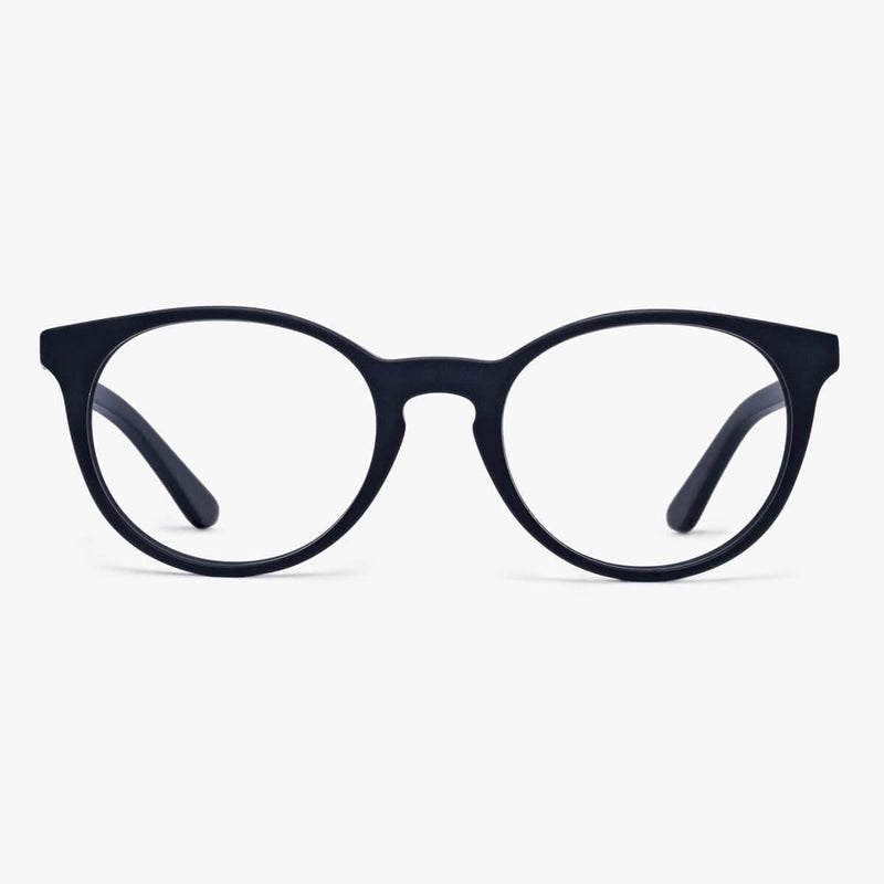 Men's Örebro Black round frame glasses with matte black finish
