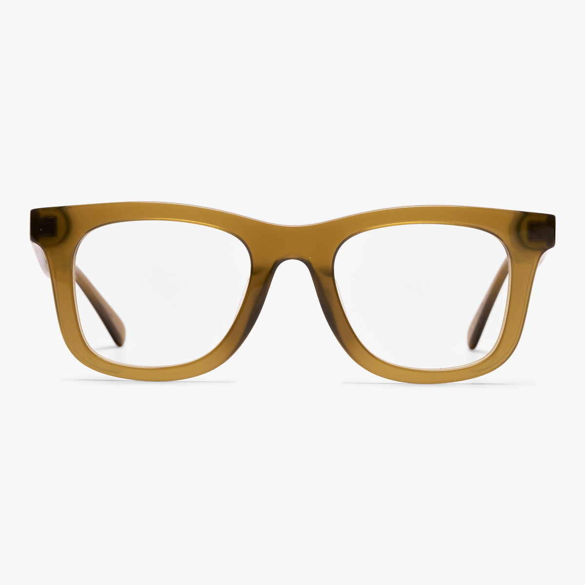 Men's Samsø shiny olive rectangular glasses