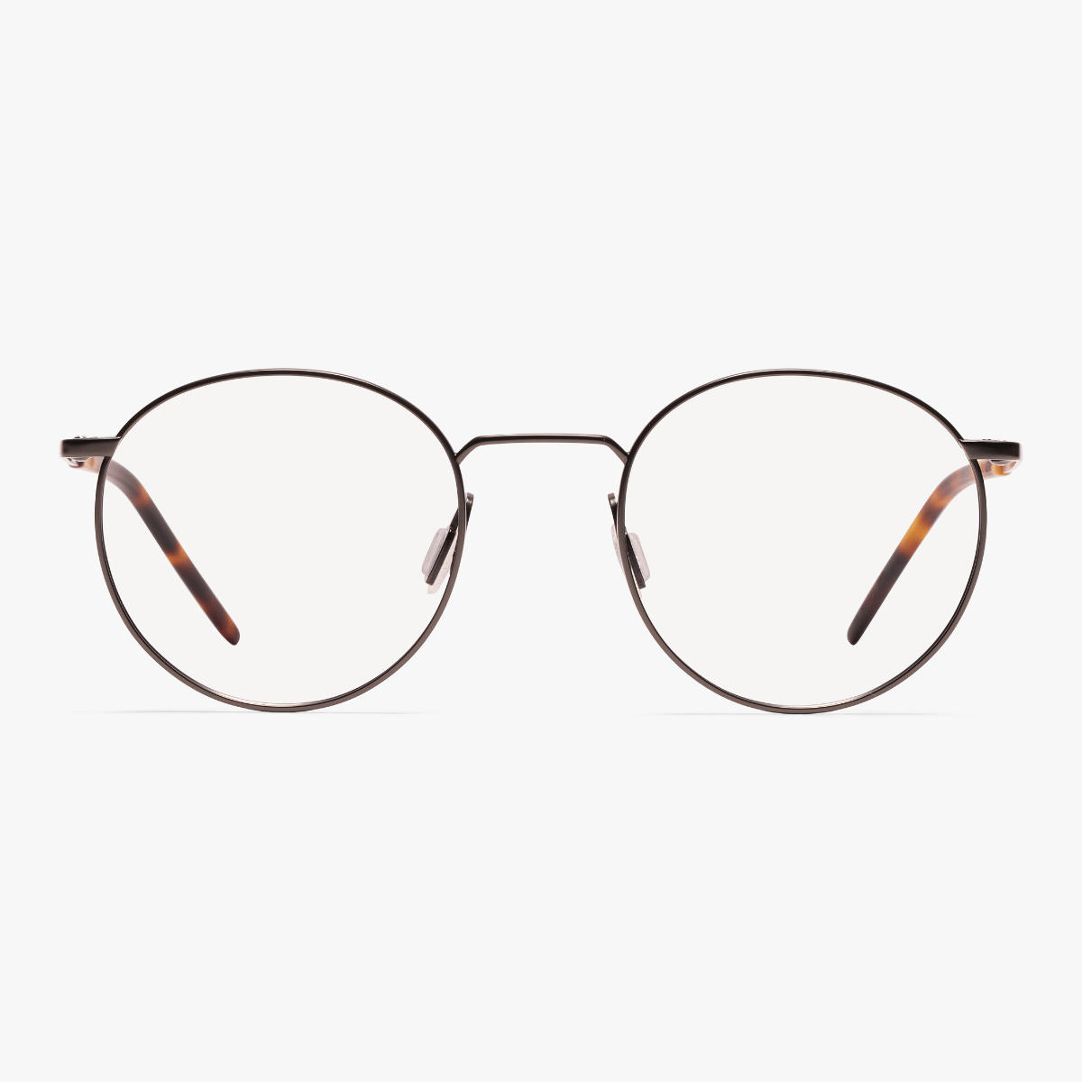 Round men's Silkeborg Gun glasses with thin dark frames