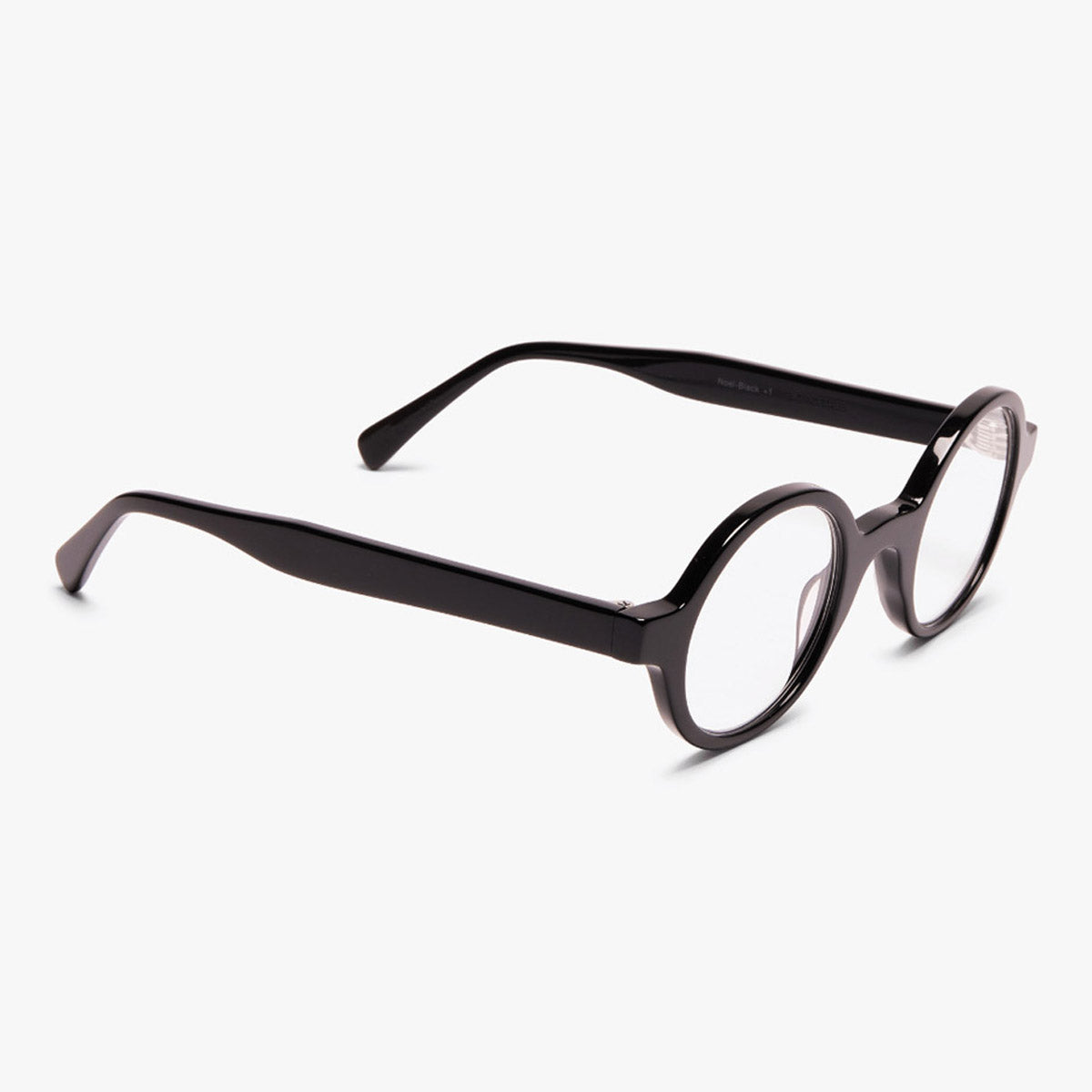 Men's Tórshavn Black round glasses with thick frames