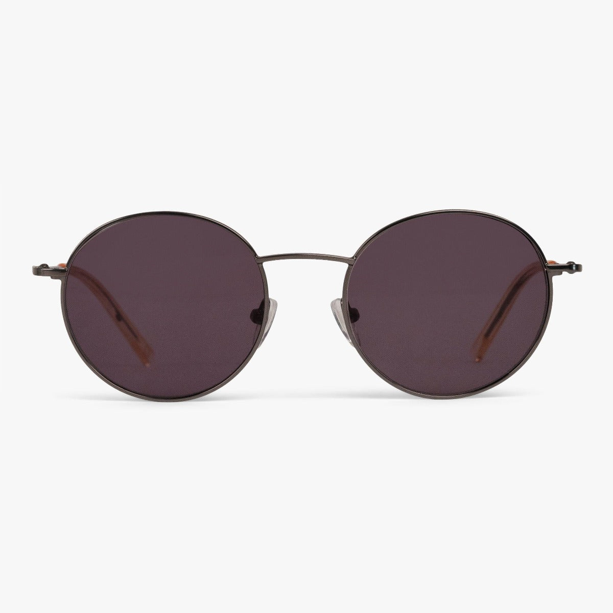Luxreaders stylish Tromsø Gun Sunglasses. Made from Stainless steel in a Round shape.