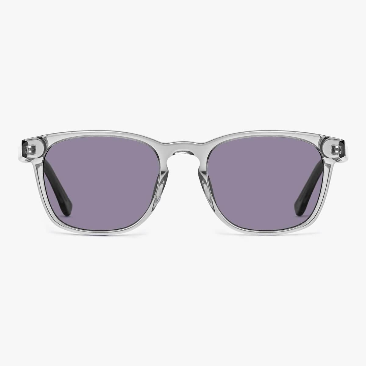 Luxreaders stylish Bornholm Crystal Grey Sunglasses. Made from Acetate in a Square shape.