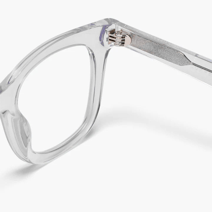 Clear crystal white glasses frame with modern design