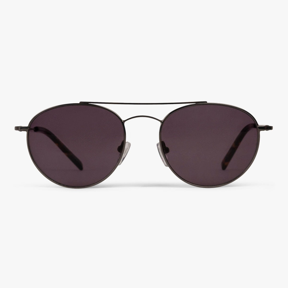 Luxreaders stylish Göteborg Gun Sunglasses. Made from Stainless steel in a Round shape.
