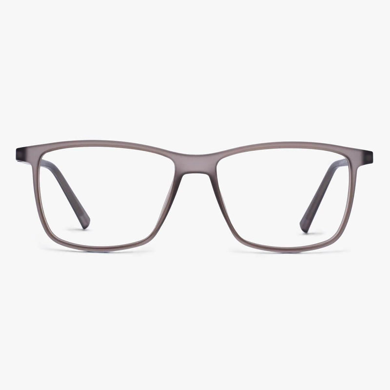 Women's København Grey rectangular glasses with matte finish