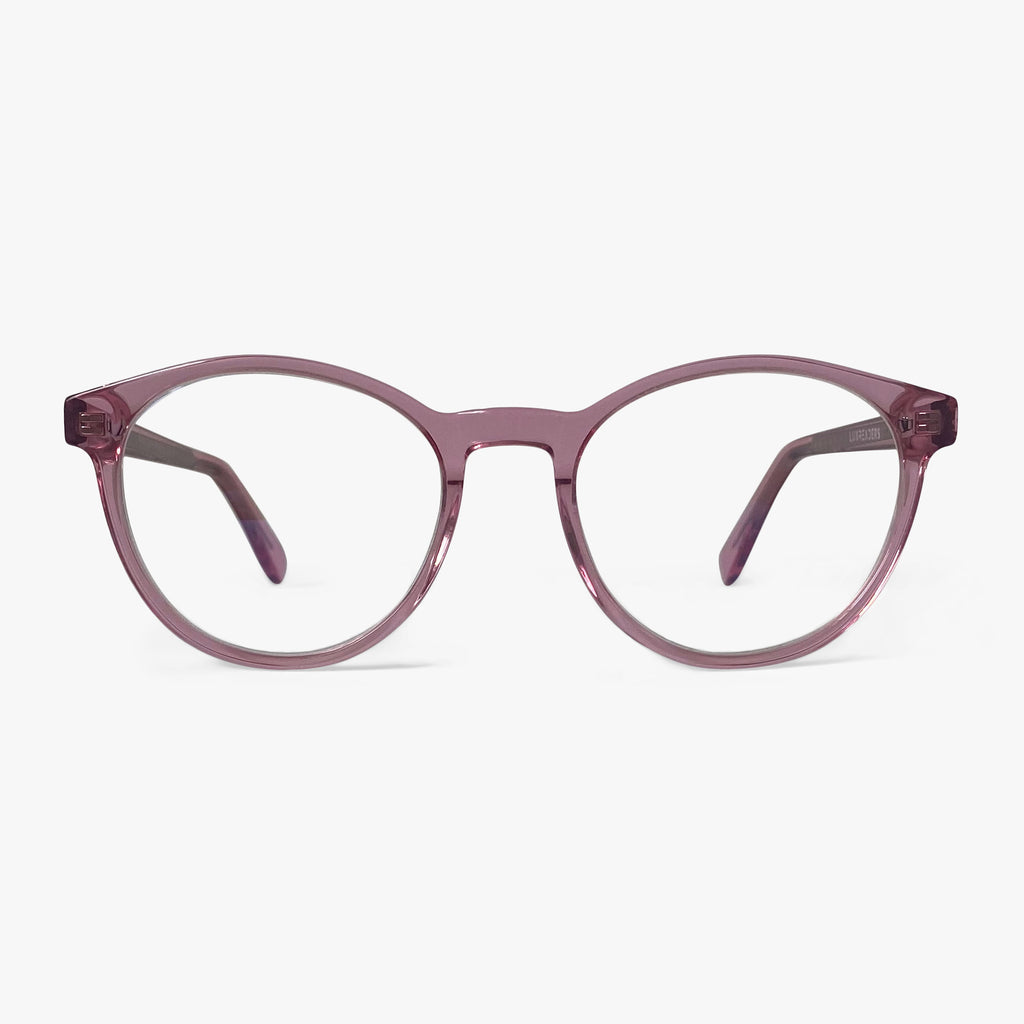 Buy Quincy Crystal Pink Blue light glasses - Luxreaders.com