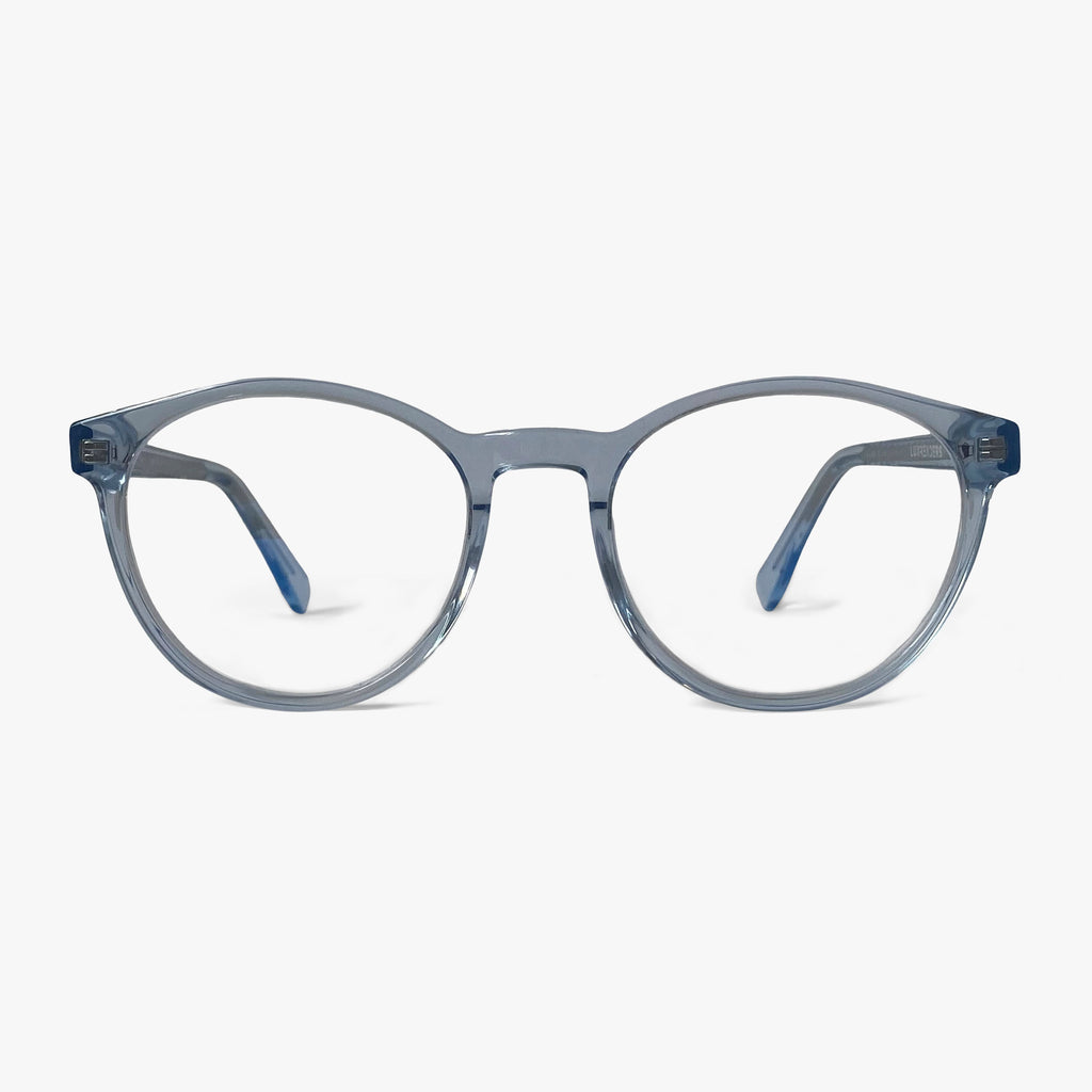 Buy Men's Quincy Crystal Blue Blue light glasses - Luxreaders.com