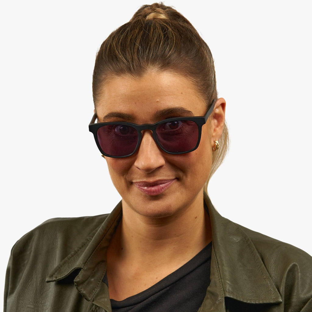 Women's Baker Black Sunglasses - Luxreaders.com