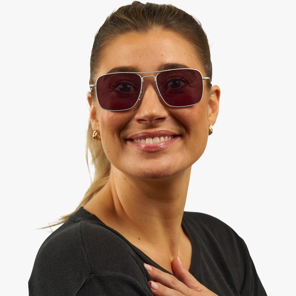 Women's Clarke Steel Okulary przeciwsłoneczne - Luxreaders.pl