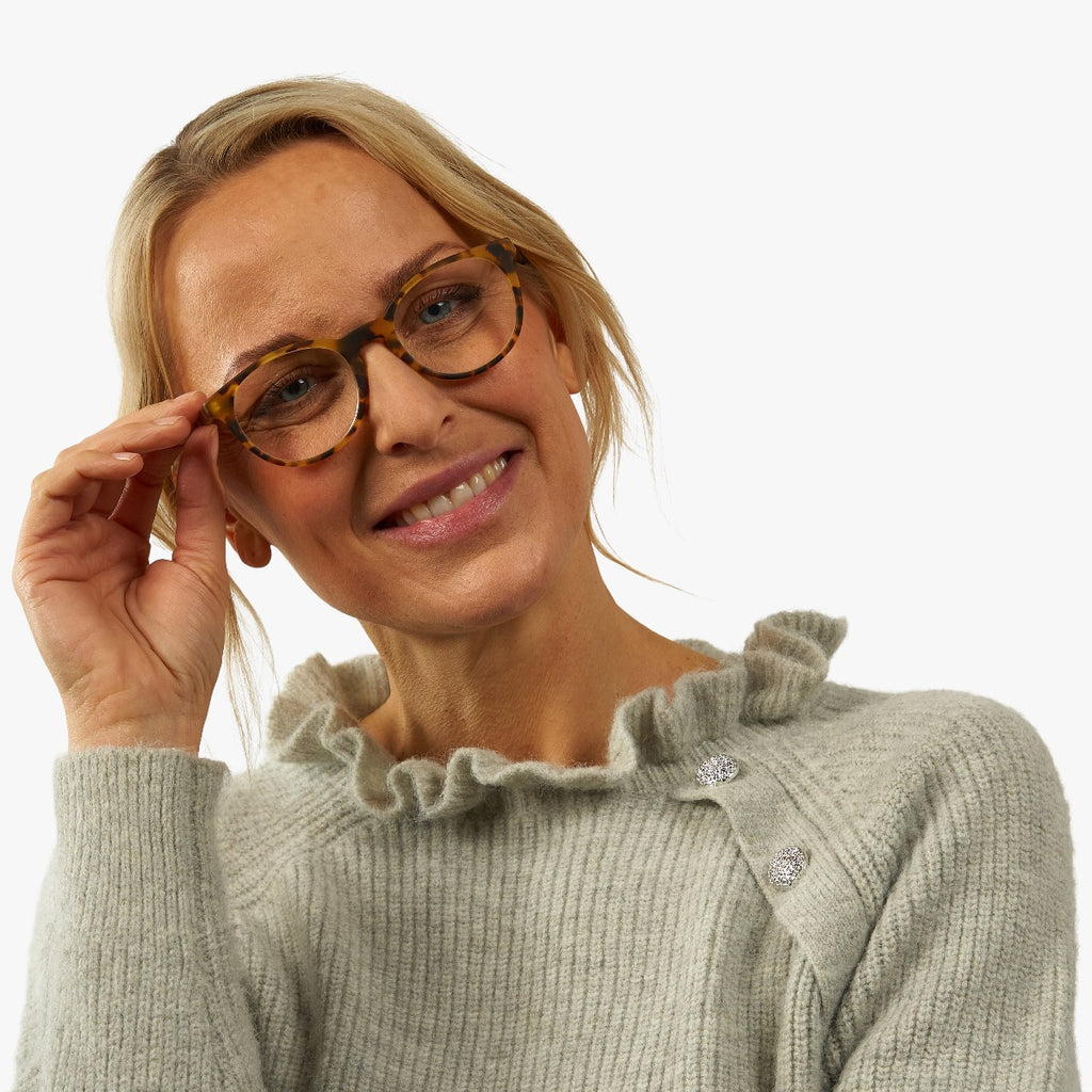 Women's Cole Light Turtle Reading glasses - Luxreaders.com