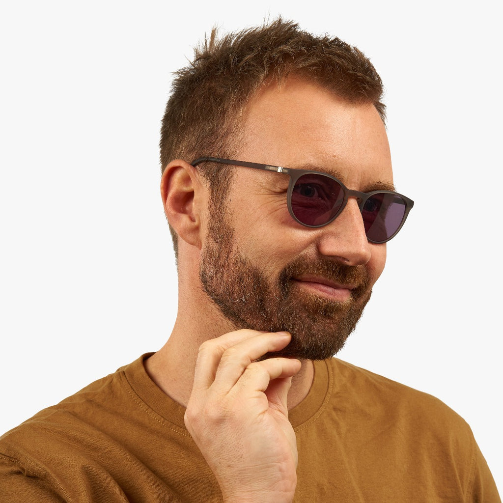 Men's Edwards Grey Sunglasses - Luxreaders.com