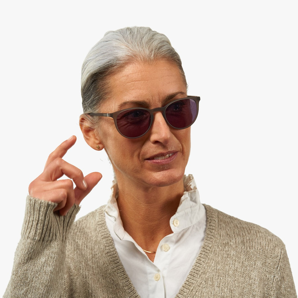 Women's Edwards Grey Sunglasses - Luxreaders.com