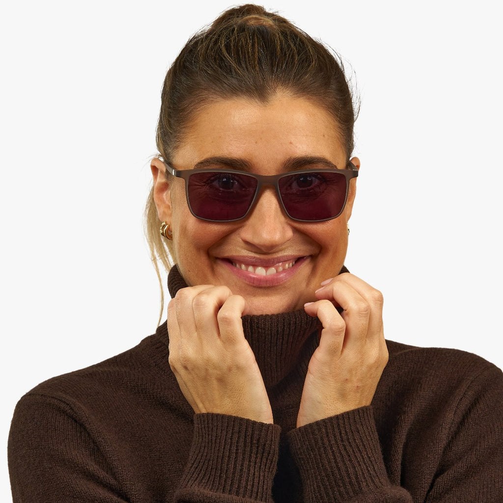 Women's Hunter Grey Sunglasses - Luxreaders.com