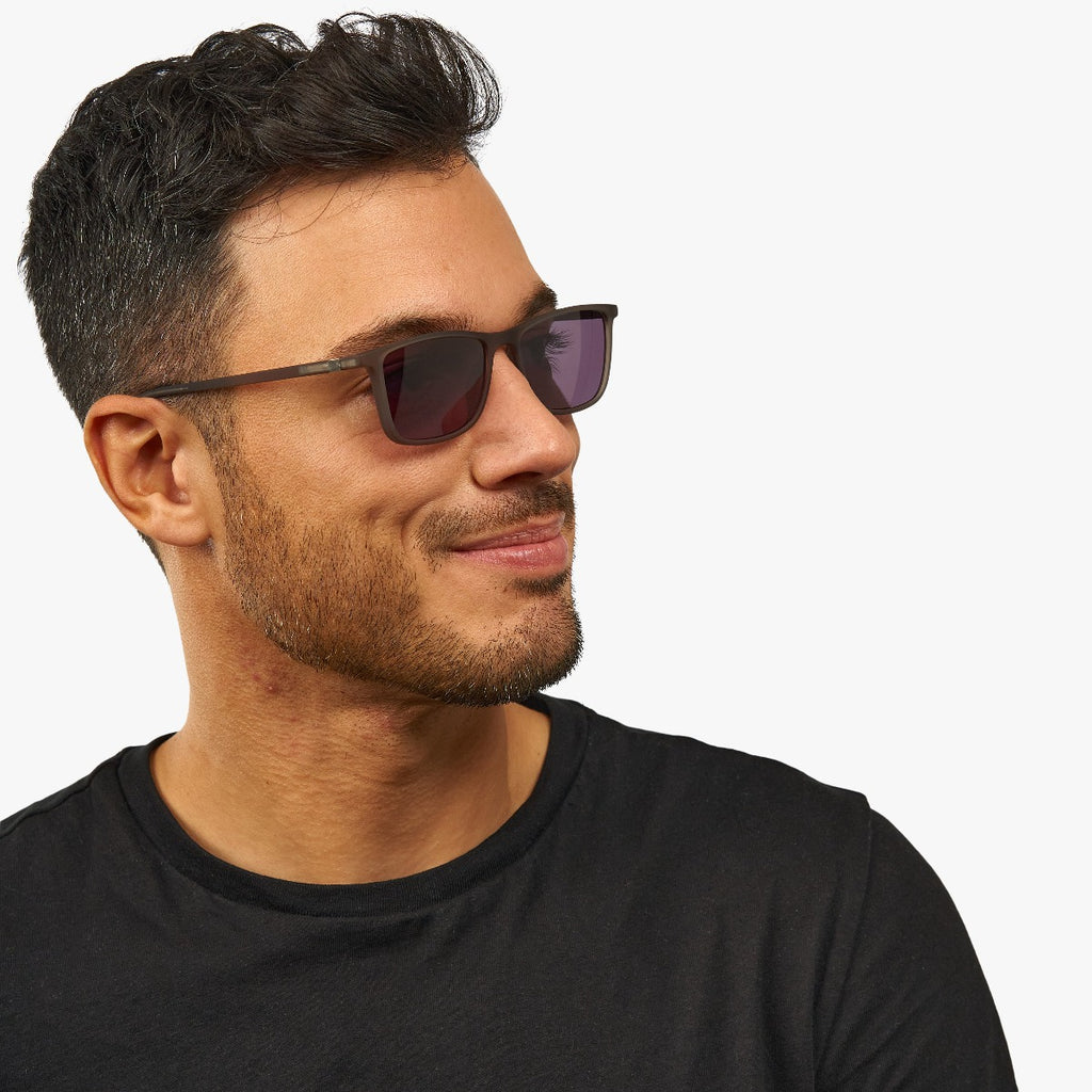 Men's Lewis Grey Sunglasses - Luxreaders.com