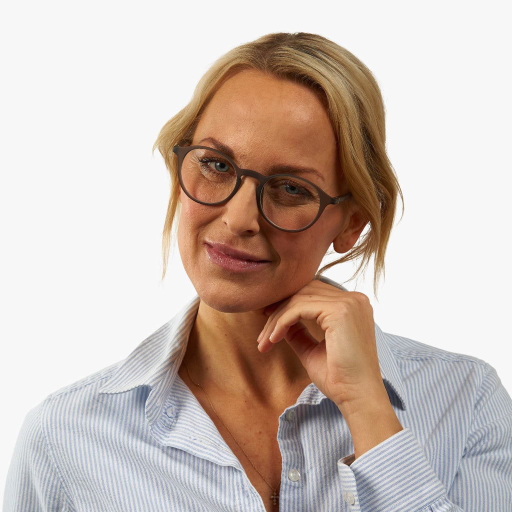 Women's Wood Grey Reading glasses - Luxreaders.com