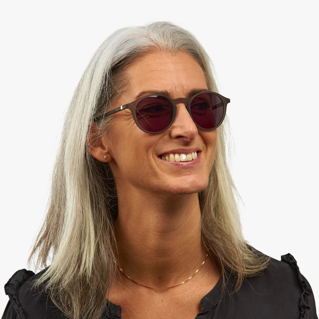 Women's Wood Grey Okulary przeciwsłoneczne - Luxreaders.pl