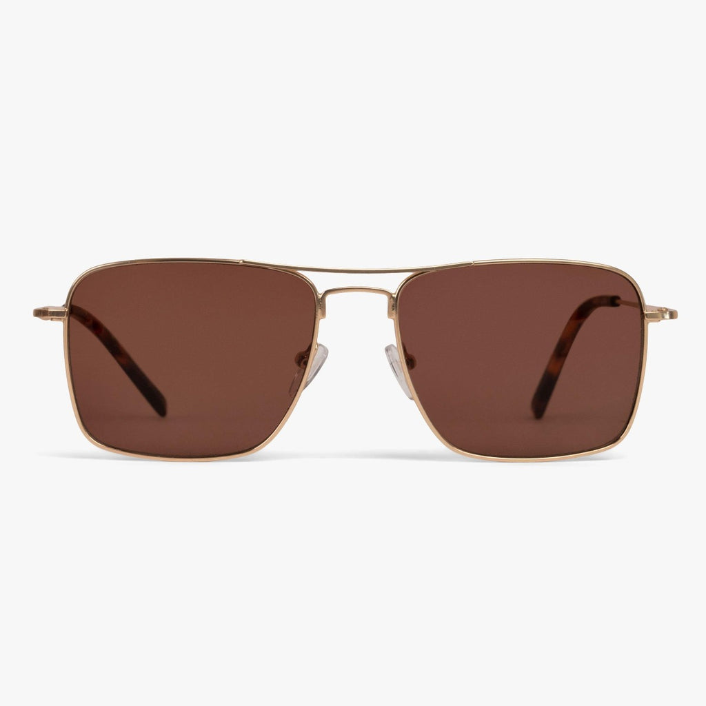 Buy Men's Clarke Gold Sunglasses - Luxreaders.com