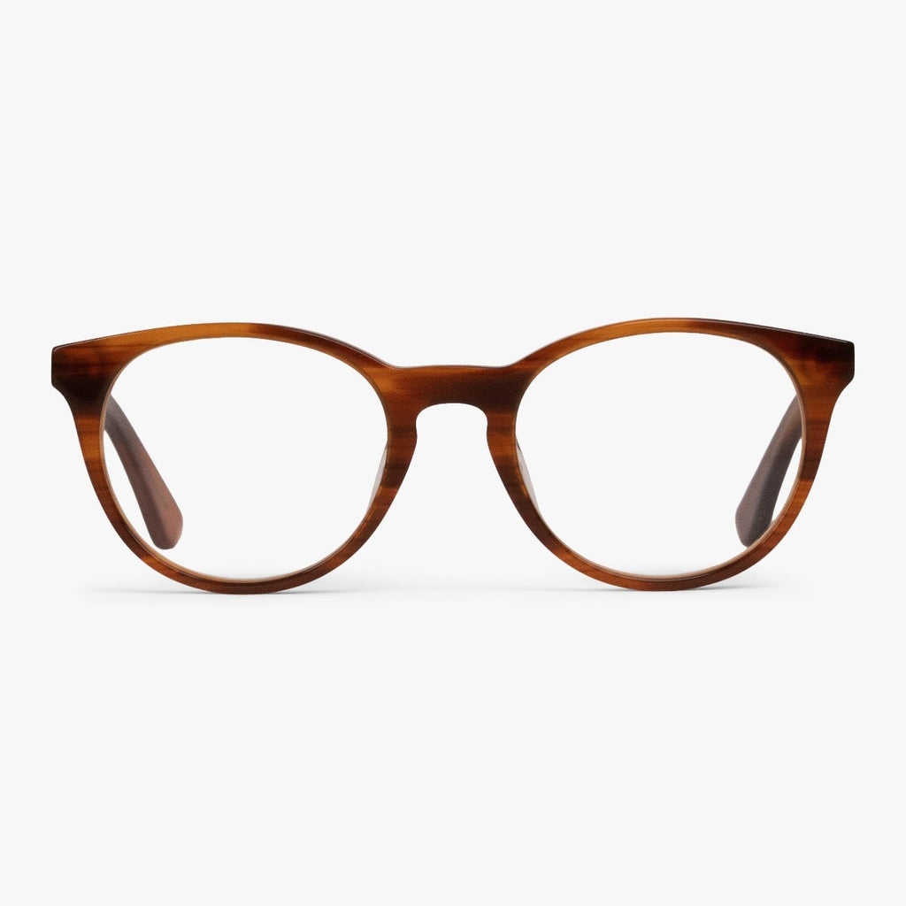 Buy Men's Cole Shiny Walnut Reading glasses - Luxreaders.com