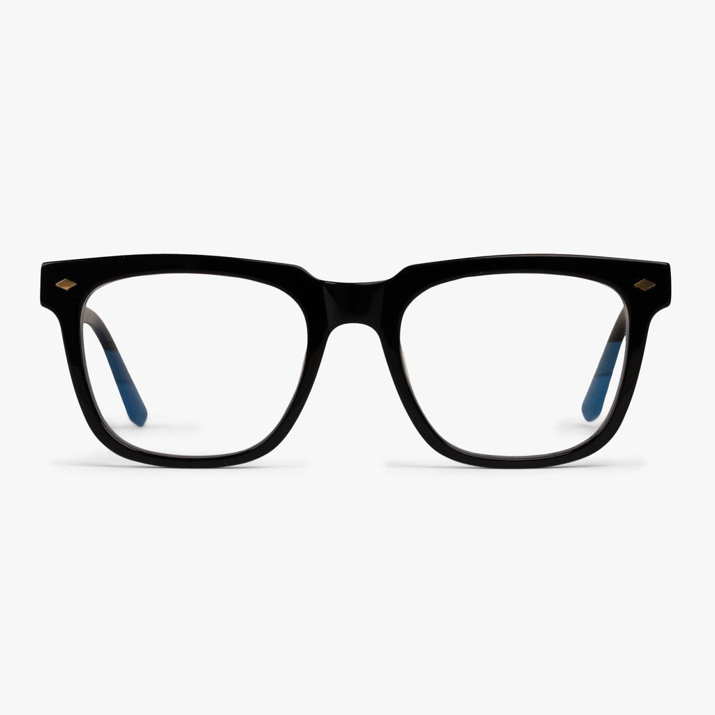 Buy Men's Davies Black Blue light glasses - Luxreaders.com