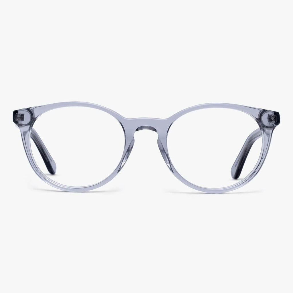 Buy Women's Cole Crystal Grey Blue light glasses - Luxreaders.com