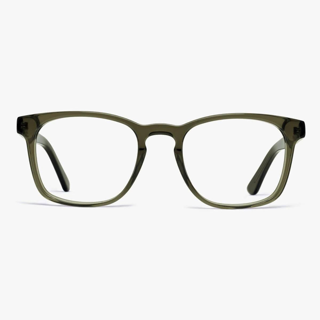 Wybierz Men's Baker Shiny Olive Okulary na światło niebieskie - Luxreaders.pl