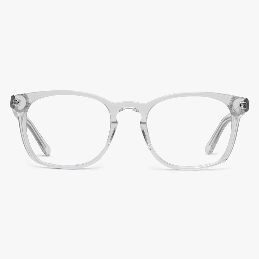 Buy Men's Baker Crystal White Blue light glasses - Luxreaders.com