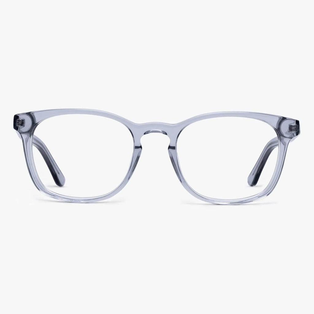 Buy Men's Baker Crystal Grey Blue light glasses - Luxreaders.com