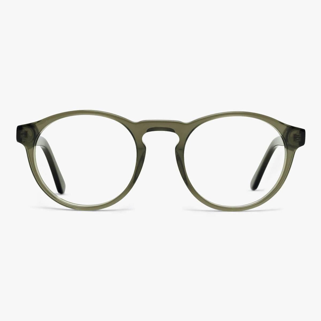 Buy Women's Morgan Shiny Olive Reading glasses - Luxreaders.com