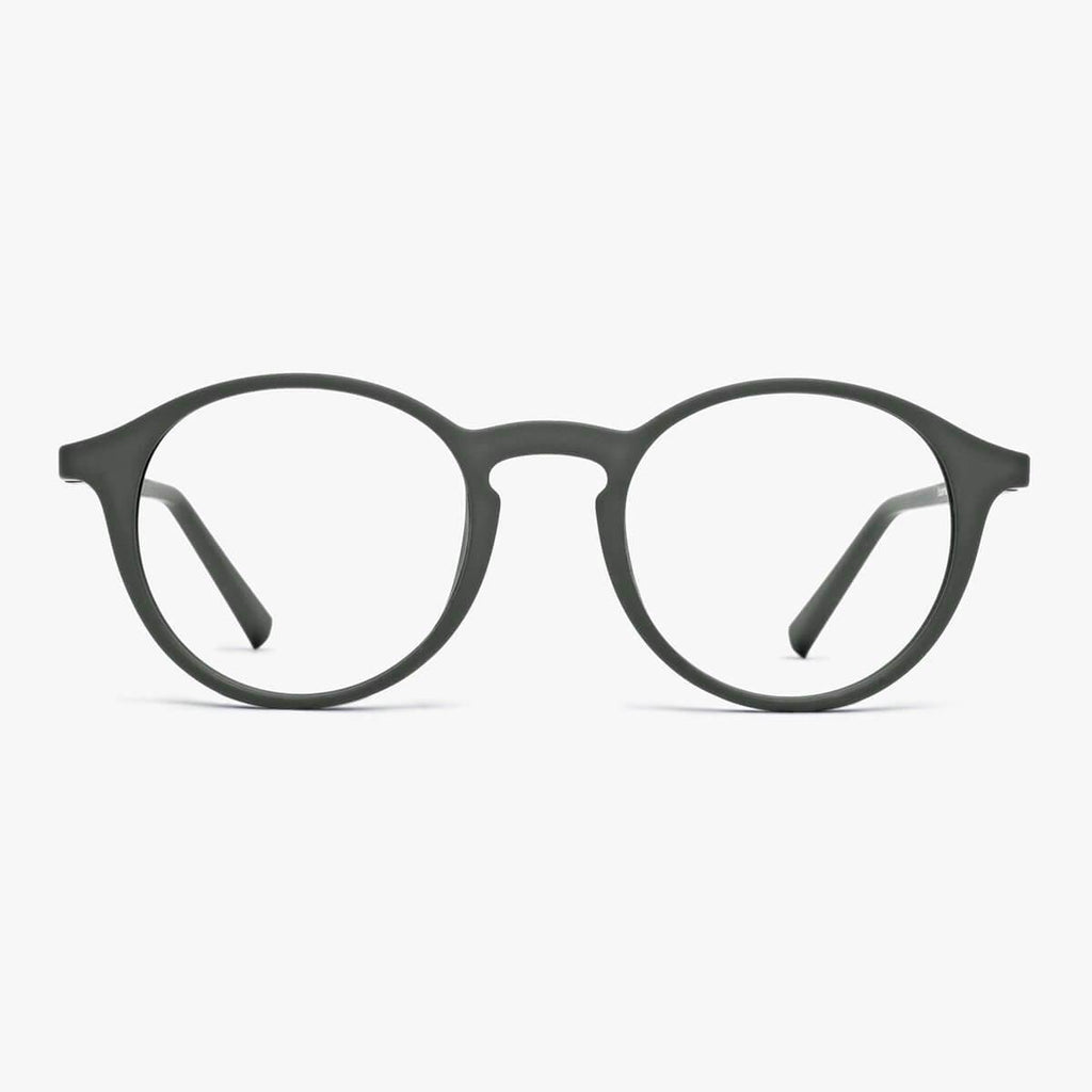 Buy Men's Wood Dark Army Blue light glasses - Luxreaders.com