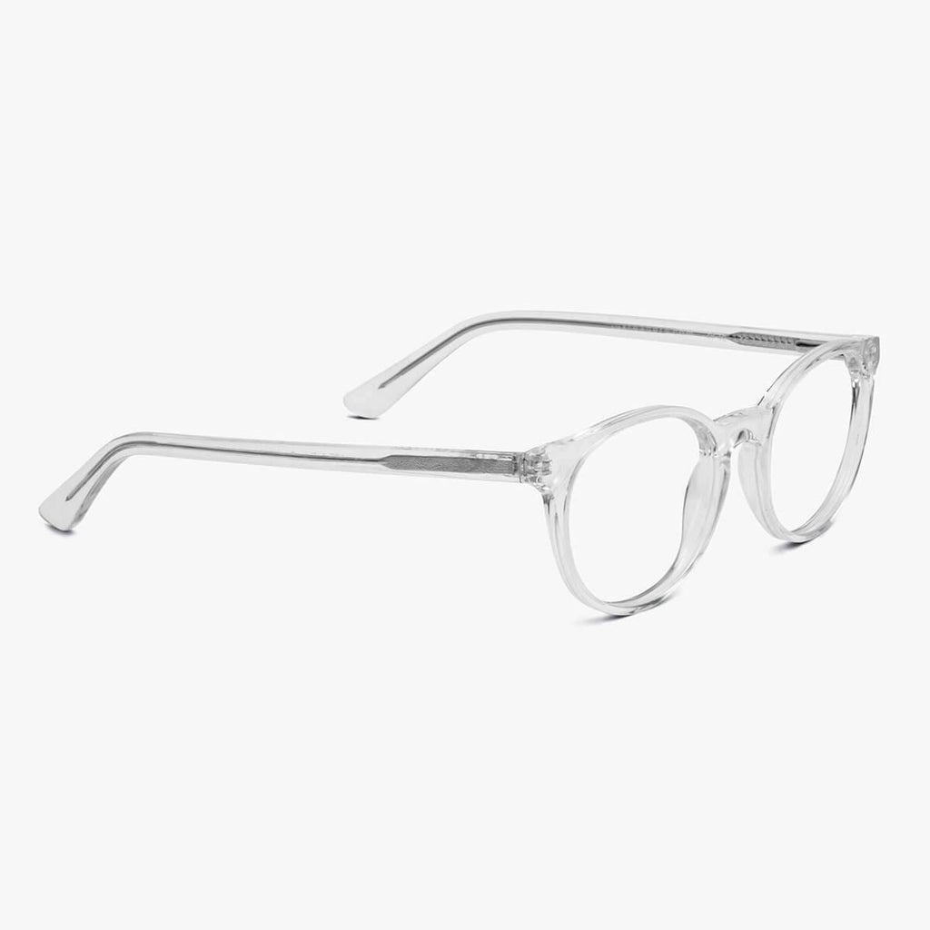 Women's Cole Crystal White Reading glasses - Luxreaders.com