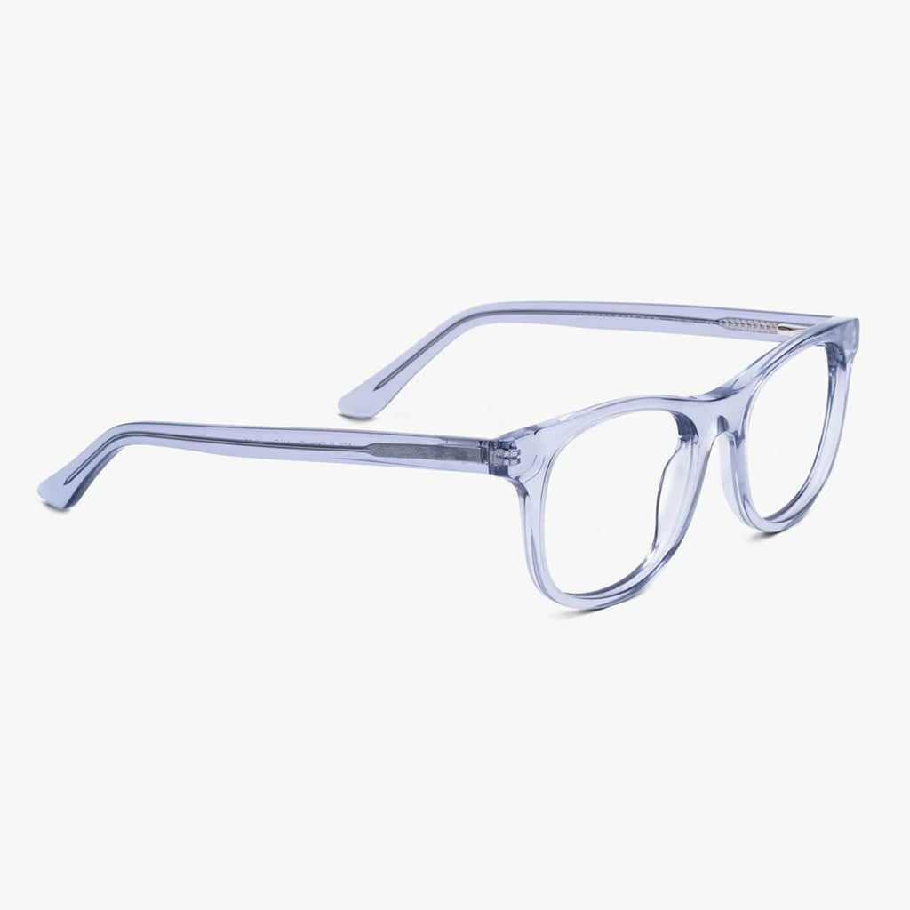 Men's Evans Crystal Grey Blue light glasses - Luxreaders.com