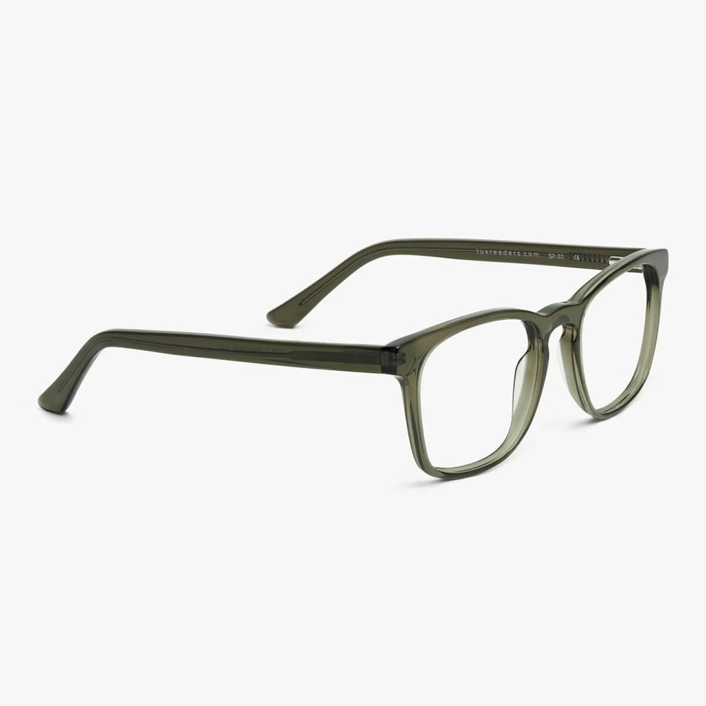 Baker Shiny Olive Reading glasses - Luxreaders.com
