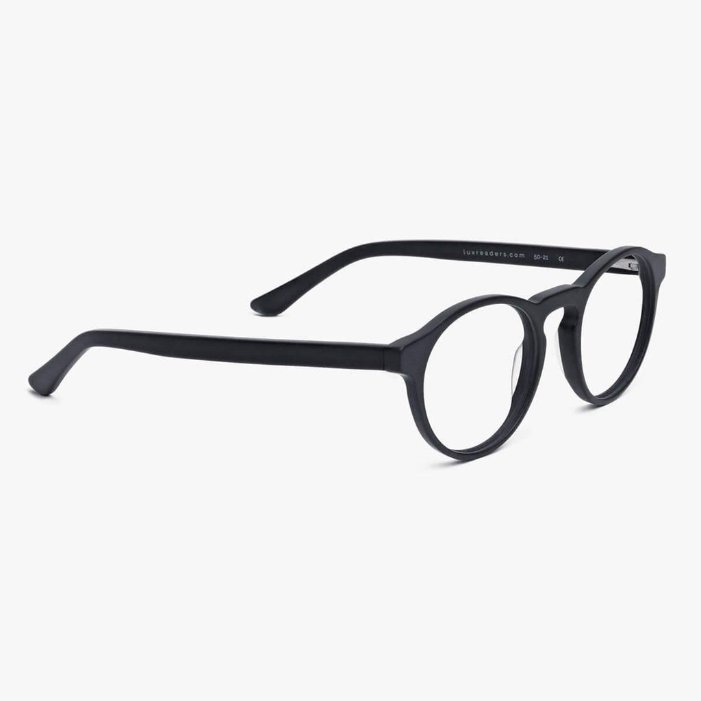 Men's Morgan Black Reading glasses - Luxreaders.com