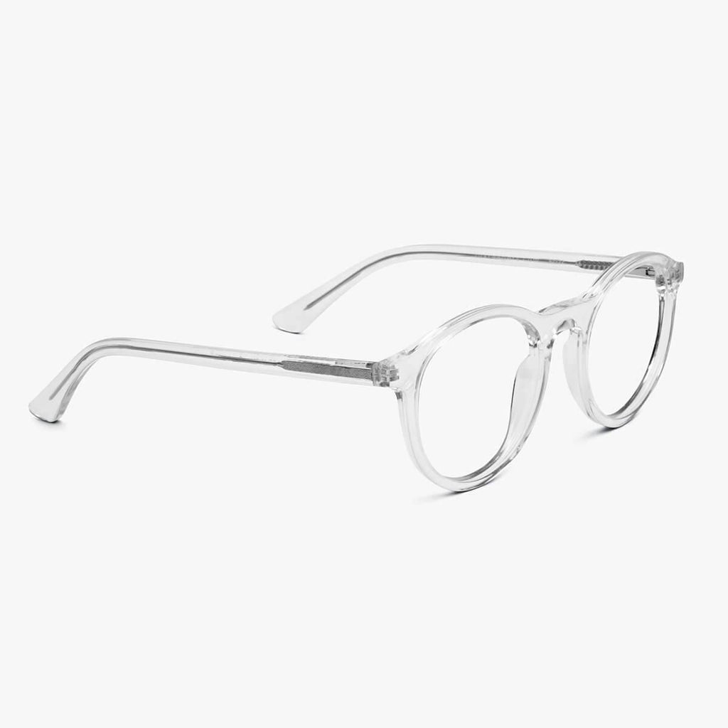 Men's Walker Crystal White Blue light glasses - Luxreaders.com