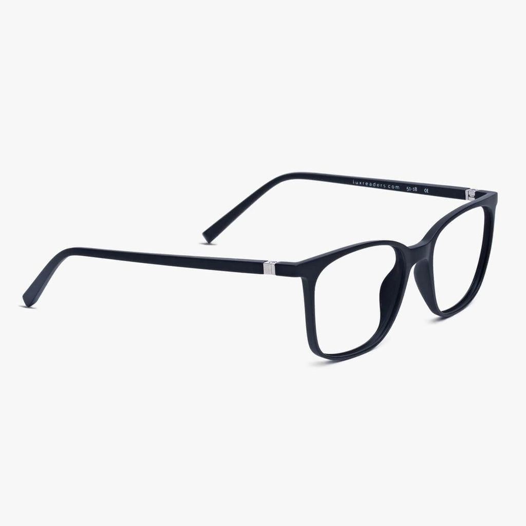 Men's Riley Black Reading glasses - Luxreaders.com