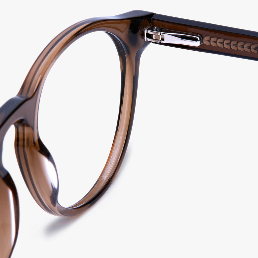 Morgan Shiny Brown Reading glasses - Luxreaders.com