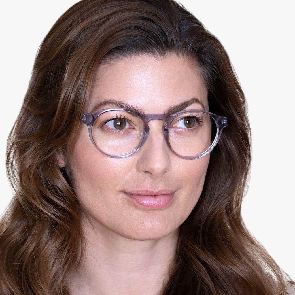 Women's Morgan Crystal Grey Reading glasses - Luxreaders.com