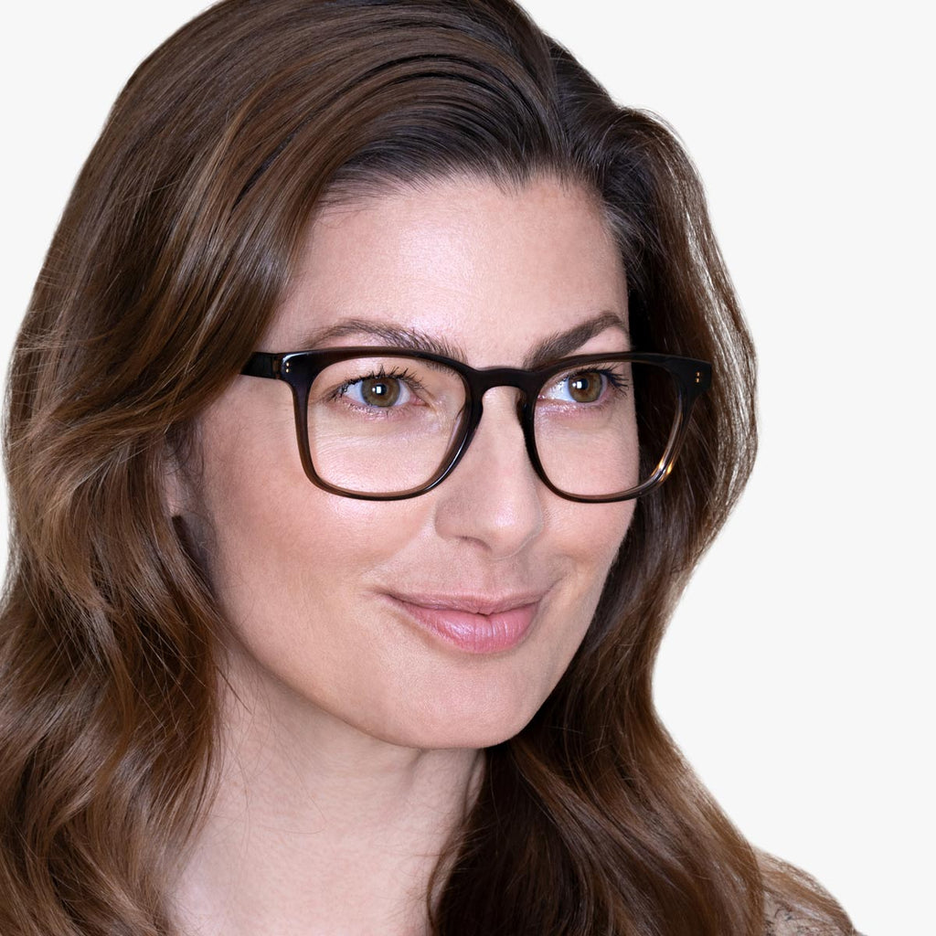 Baker Shiny brown Reading glasses - Luxreaders.com
